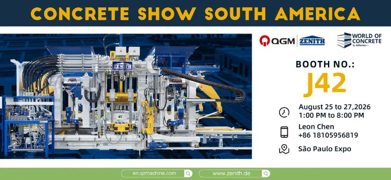 من المقرر أن يتم عرض شركة Quangong Machinery في معرض الخرسانة في ساو باولو، البرازيل - انضم إلينا في هذا الحدث الصناعي الكبير في أمريكا الجنوبية.